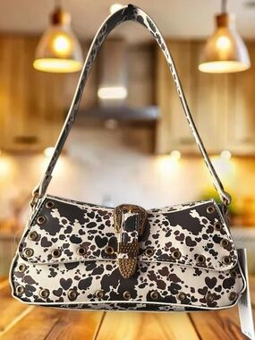 🆕🐄 Betsey Johnson Heritage Speckled Cow Western Handbag NWT